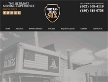 Tablet Screenshot of movingteamsix.com